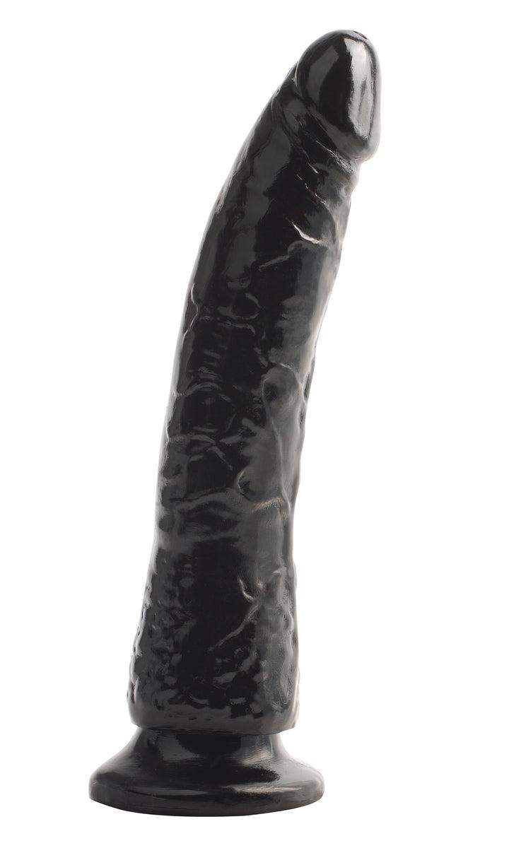 Basix Black Slim Realistic Dong With Suction Cup - 7 Inches | Pipedream - The Dildo Hub