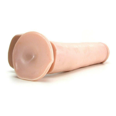 Basix Flesh Realistic Dildo With Suction Cup - 10 Inches | Pipedream - The Dildo Hub