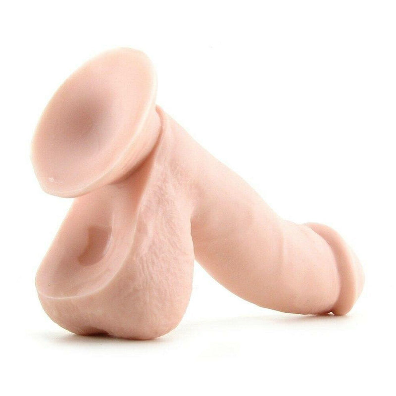 Basix Flesh Realistic Dildo With Suction Cup - 7.50 Inches | Pipedream - The Dildo Hub