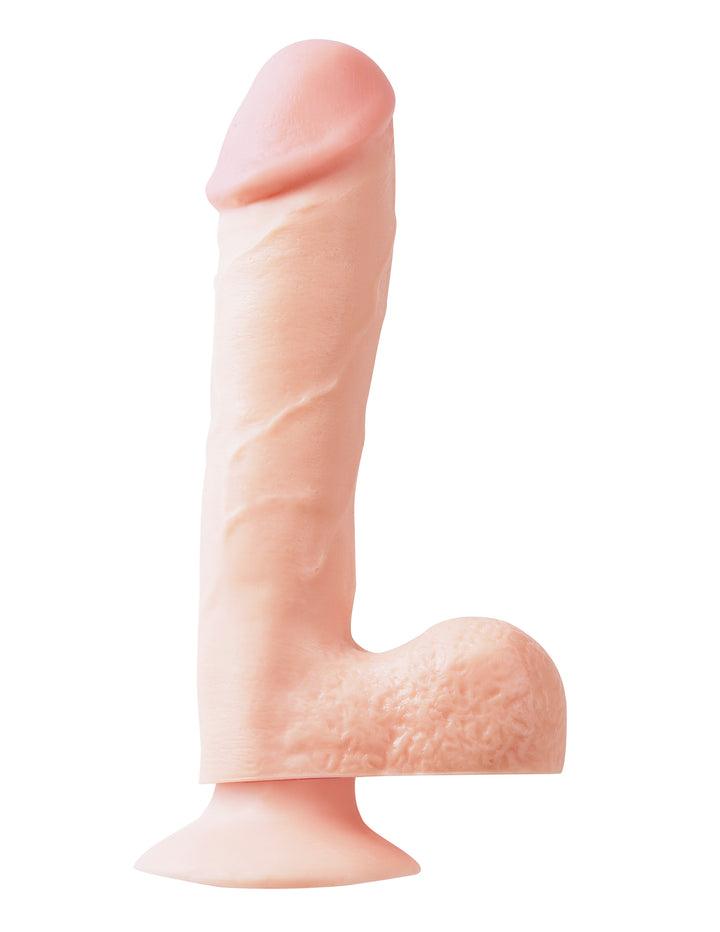 Basix Flesh Realistic Dong With Suction Cup - 7.50 Inches | Pipedream - The Dildo Hub