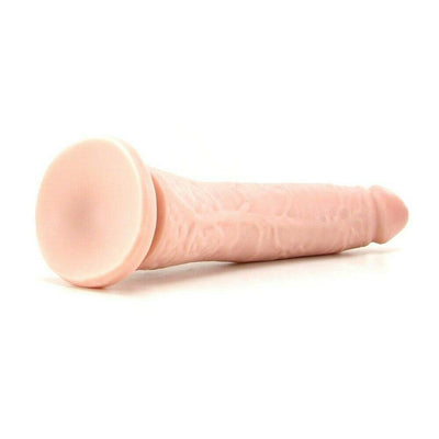 Basix Flesh Slim Realistic Dong With Suction Cup - 7 Inches | Pipedream - The Dildo Hub