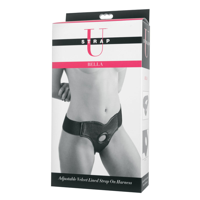 Bella Velvet Lined Elastic Strap On Harness - The Dildo Hub