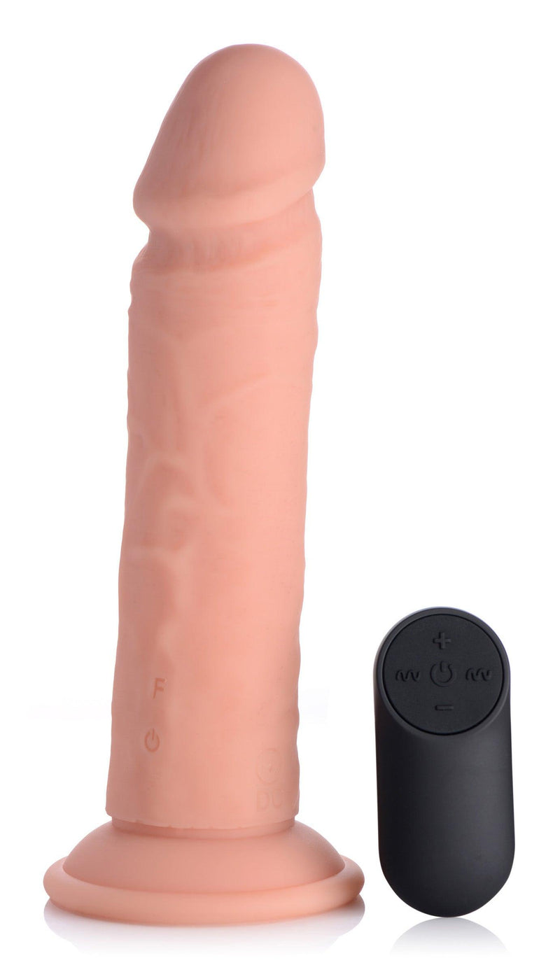 Big Shot Vibrating Remote Control Silicone Dildo - 8 Inch - The Dildo Hub