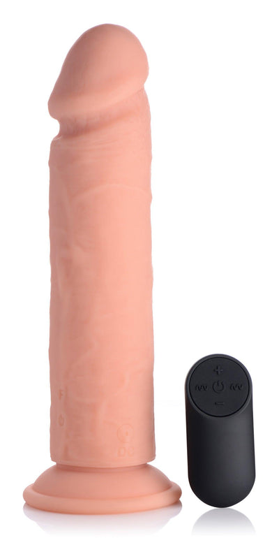 Big Shot Vibrating Remote Control Silicone Dildo - 9 Inch - The Dildo Hub