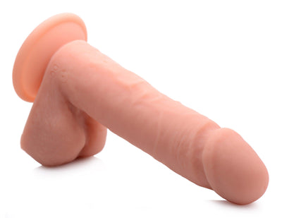 Big Shot Vibrating Remote Control Silicone Dildo with Balls - 8 Inch - The Dildo Hub