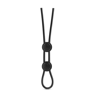 Stay Hard - Silicone Double Loop Cock Ring  - Black | Blush  from The Dildo Hub