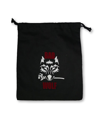 Black 100% Cotton Sex Toy Drawstring Bag | Bad Wolf® - The Dildo Hub