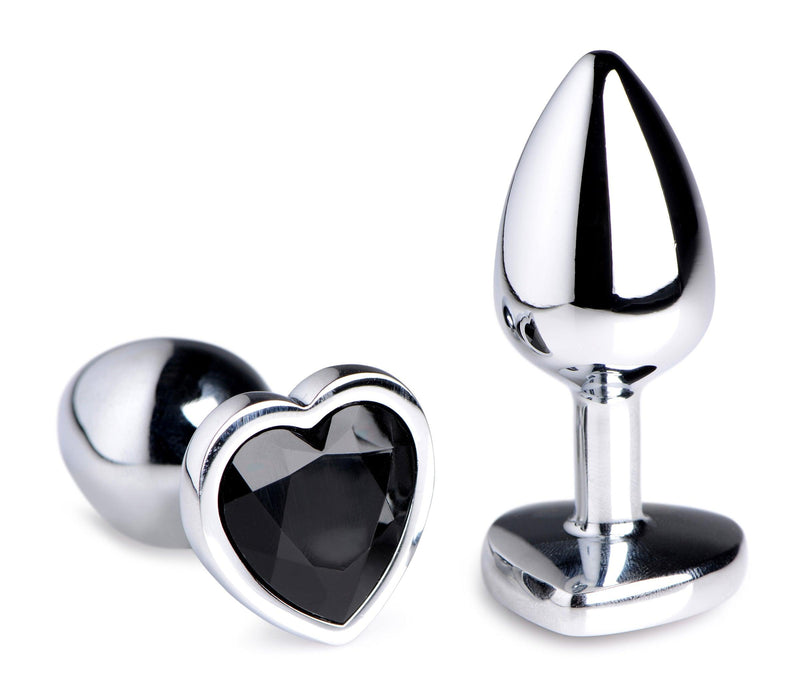 Black Heart Gem Anal Plug - Small - The Dildo Hub