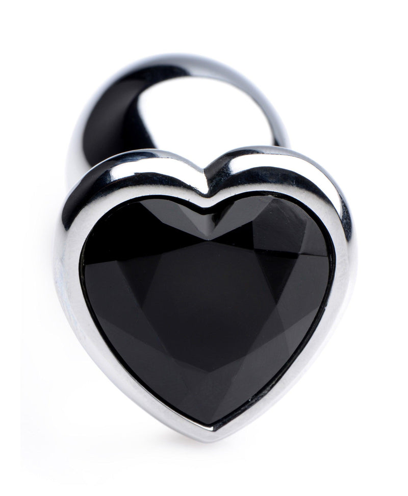 Black Heart Gem Anal Plug - Small - The Dildo Hub