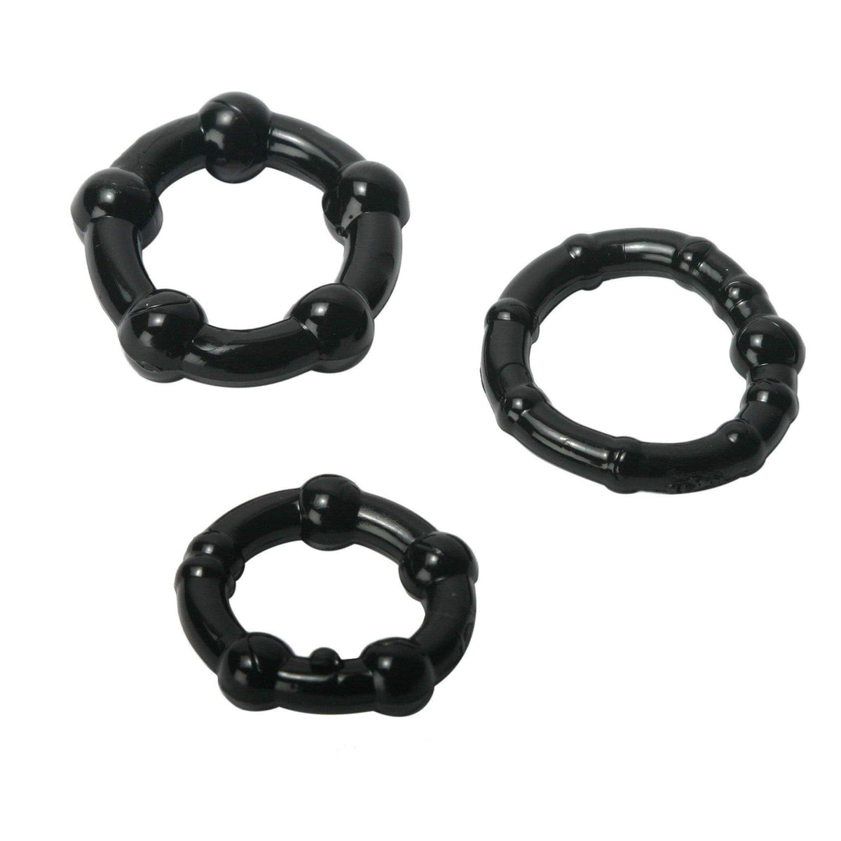 Black Performance Erection Rings - Packaged - The Dildo Hub