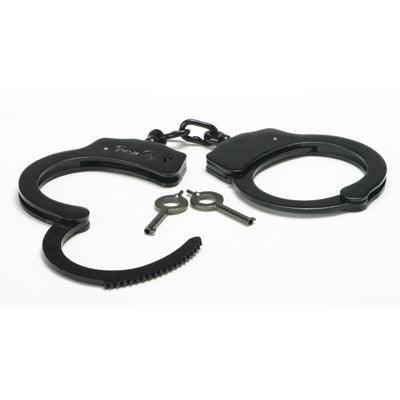 Black Steel Handcuffs - The Dildo Hub