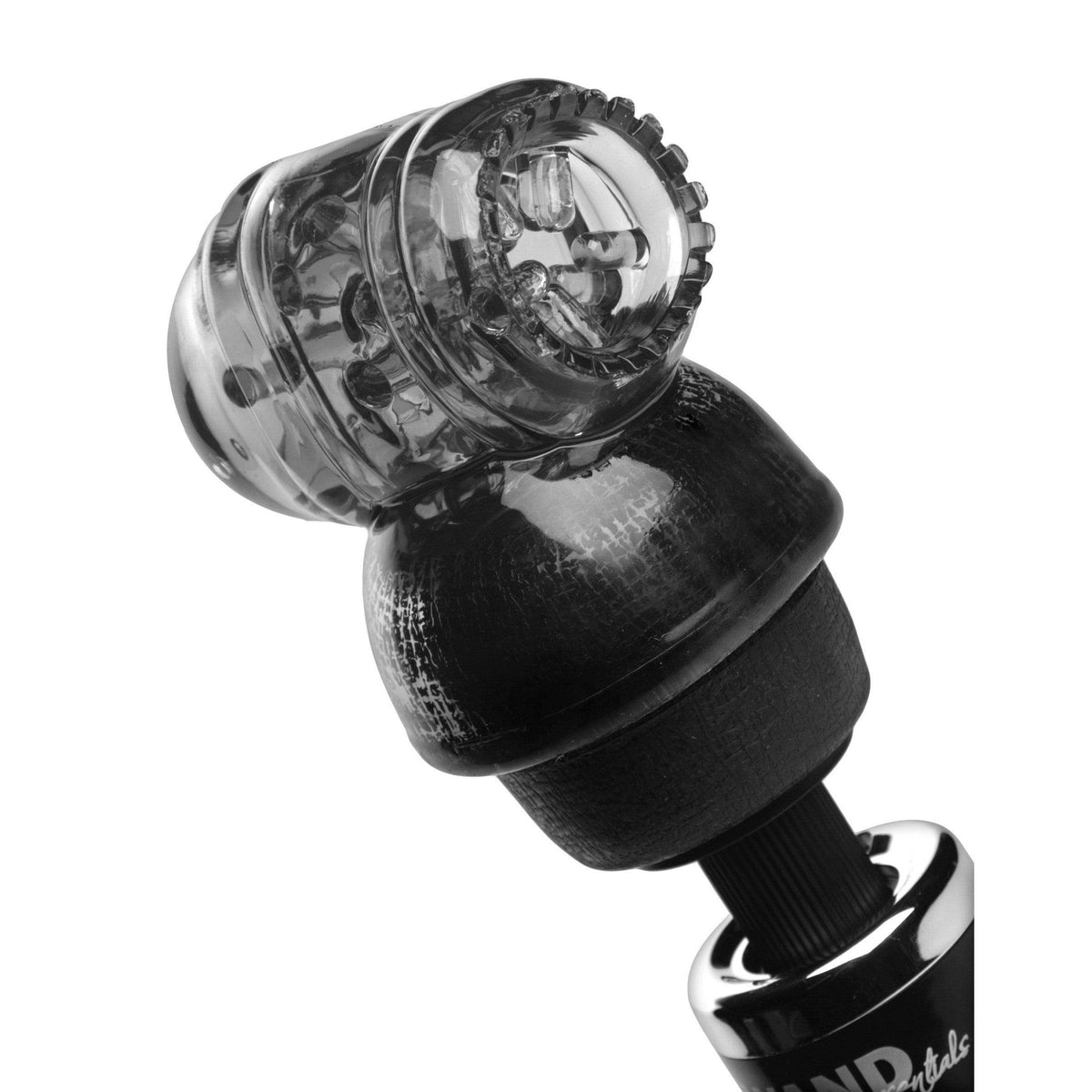 Black Vibra Cup Male Masturbation Wand Attachment - The Dildo Hub