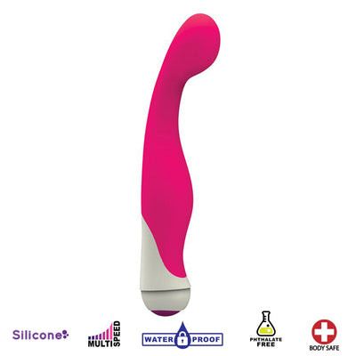 Blair 7 Speed Silicone G-Spot Vibrator- Pink - The Dildo Hub