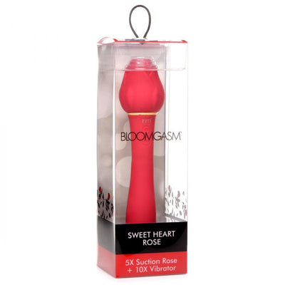 Bloomgasm Sweet Heart Rose Clit Suction Vibrator - The Dildo Hub