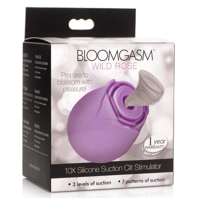 Bloomgasm Wild Rose 10X Suction Clit Stimulator - Purple - The Dildo Hub