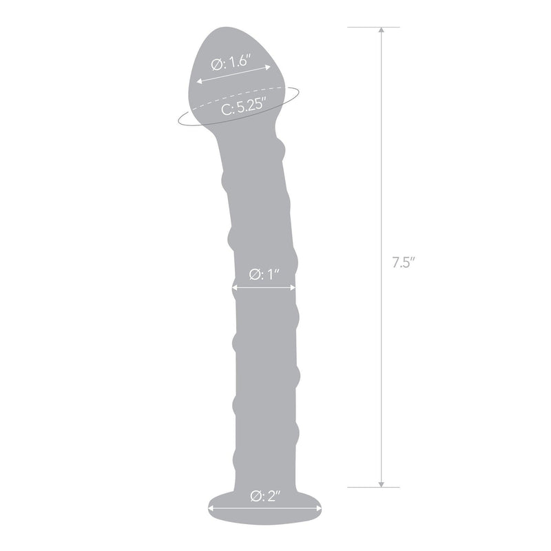 Blue Spiral Glass Dildo - The Dildo Hub