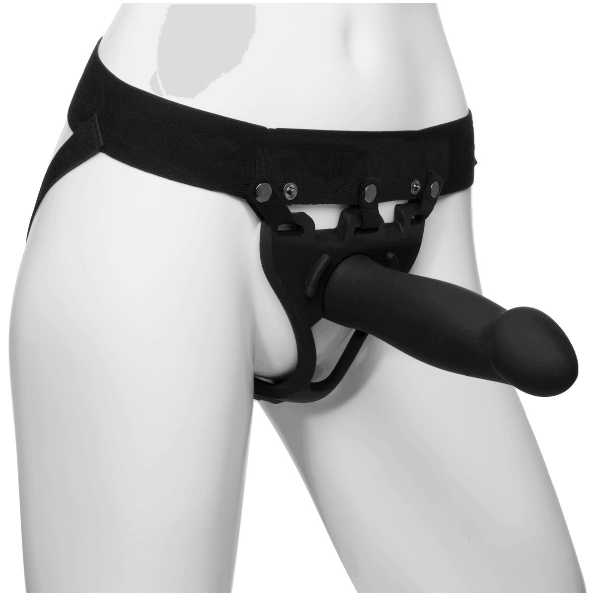 Body Extensions - Hollow Bulbed Strap-on 2-Piece Set - Black | Doc Johnson - The Dildo Hub