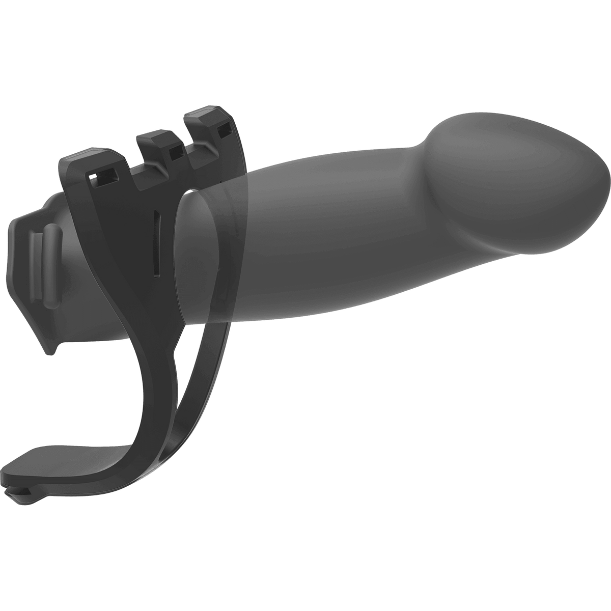 Body Extensions - Hollow Bulbed Strap-on 2-Piece Set - Black | Doc Johnson - The Dildo Hub