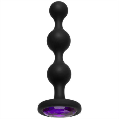 Booty Bling - Wearable Silicone Beads - Purple - The Dildo Hub