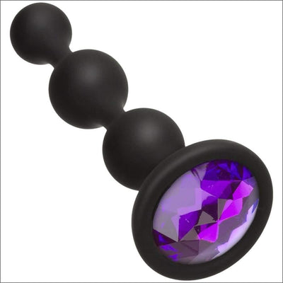 Booty Bling - Wearable Silicone Beads - Purple - The Dildo Hub