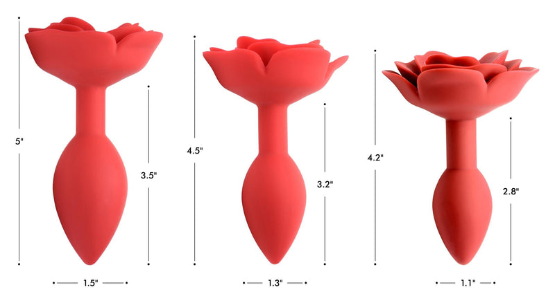 Booty Bloom Silicone Rose Anal Plug - Medium - The Dildo Hub