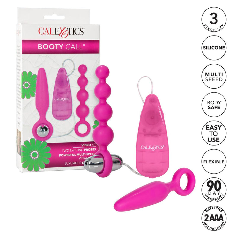 Booty Call Booty Vibro Kits - Pink | CalExotics - The Dildo Hub