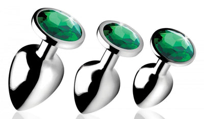 Booty Sparks Emerald Gem Anal Plug Set - The Dildo Hub