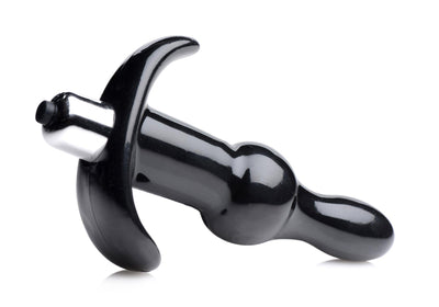 Bumpy Vibrating Anal Plug - Black - The Dildo Hub