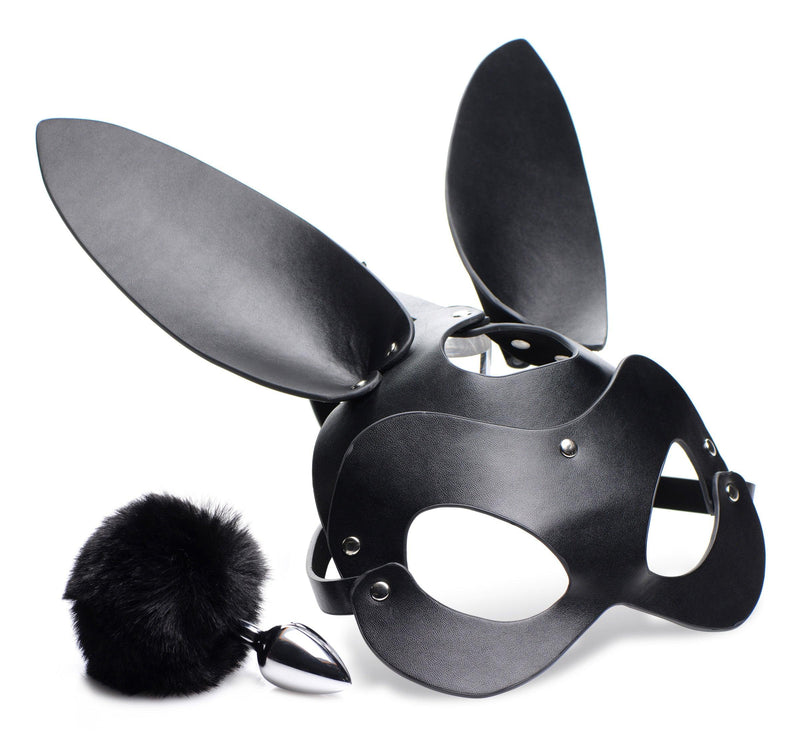 Bunny Tail Anal Plug and Mask Set - The Dildo Hub