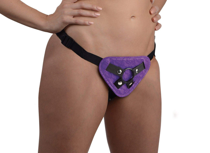 Burlesque Universal Corset Harness - Purple - The Dildo Hub