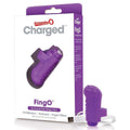 Charged FingO Rechargeable Purple Finger Vibrator | ScreamingO