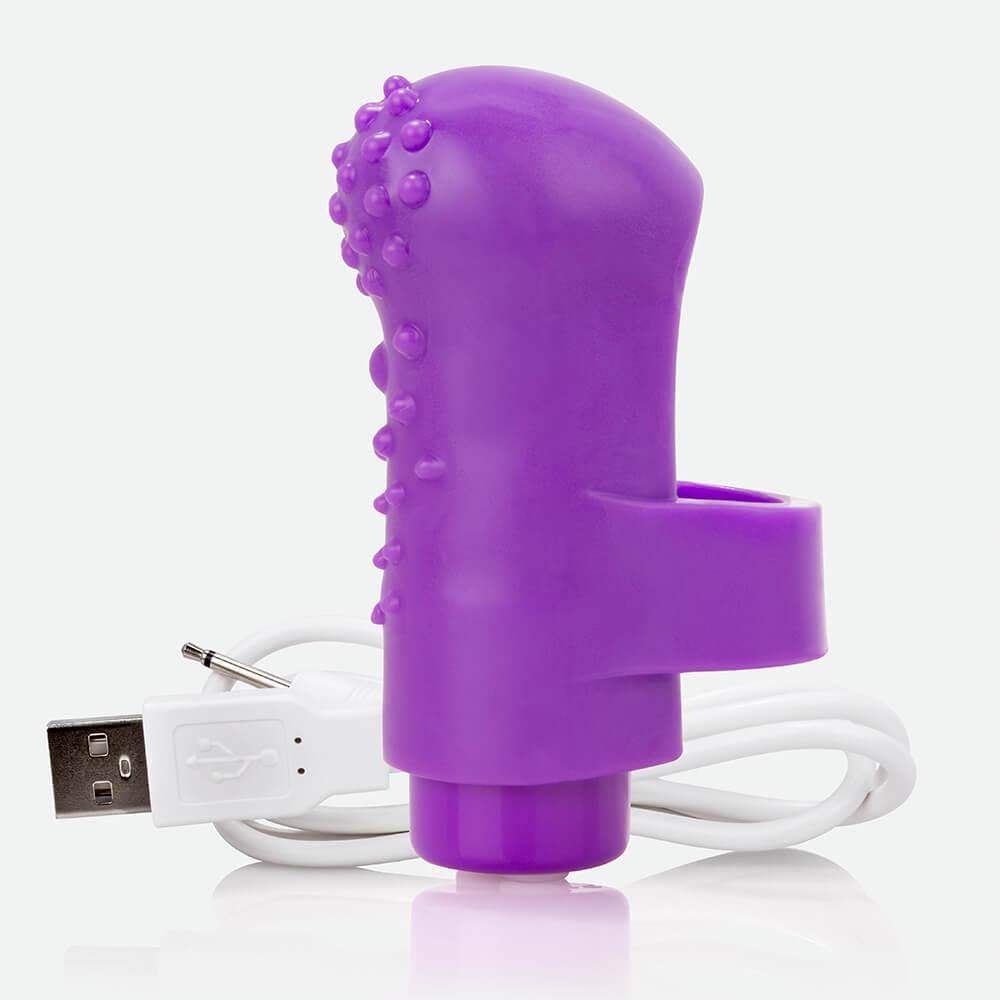 Charged FingO Rechargeable Purple Finger Vibrator | ScreamingO - The Dildo Hub
