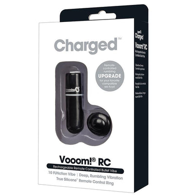 Charged Vooom Remote Control Bullet - Black | ScreamingO - The Dildo Hub