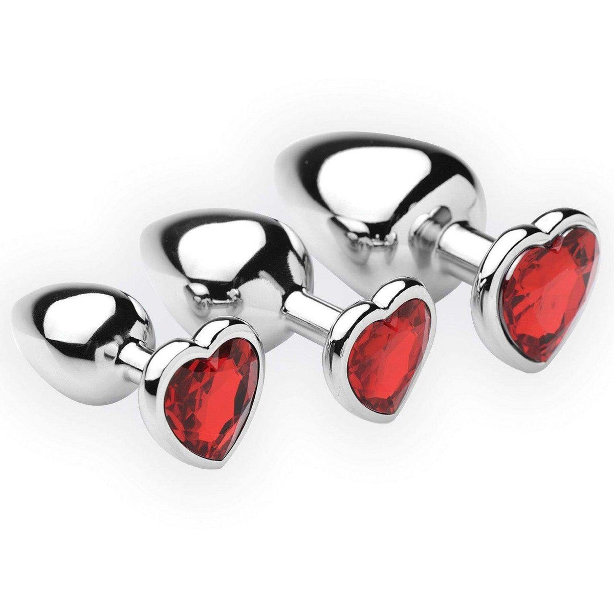 Chrome Hearts 3 Piece Anal Plugs with Gem Accents - The Dildo Hub