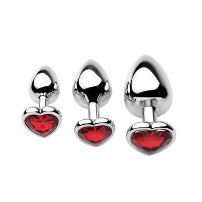 Chrome Hearts 3 Piece Anal Plugs with Gem Accents - The Dildo Hub