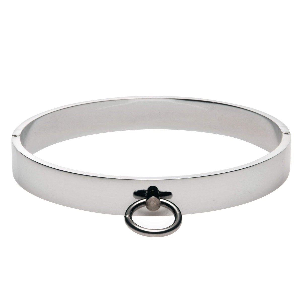 Chrome Slave Collar - SmallMedium - The Dildo Hub