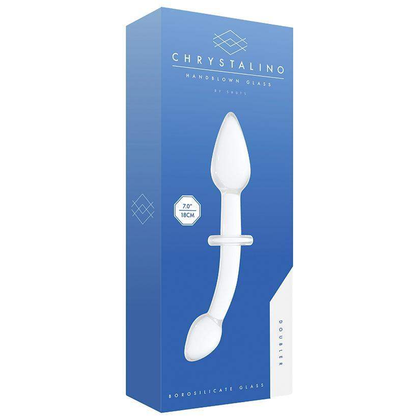 Chrystalino Doubler-White 6.75" - The Dildo Hub