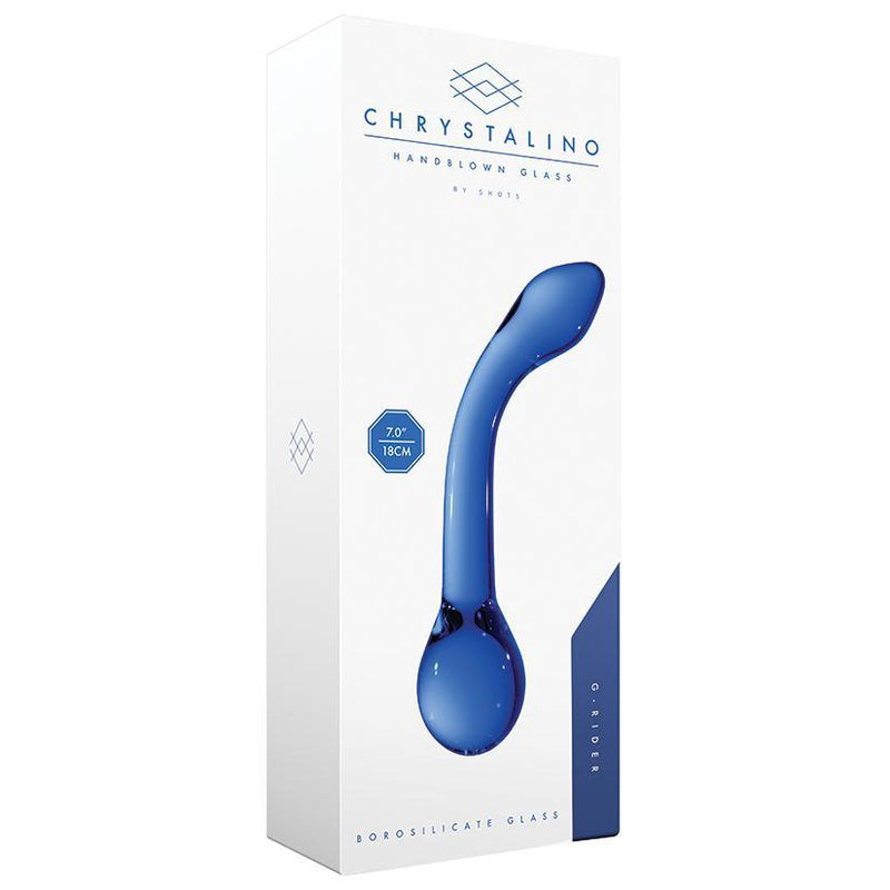 Chrystalino G-Rider-Blue 7.25" - The Dildo Hub