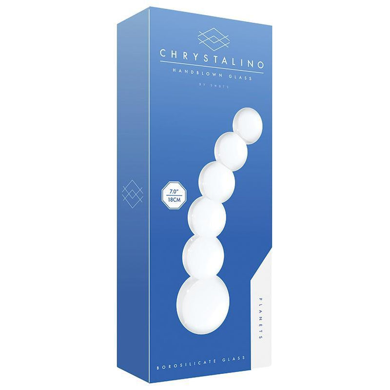 Chrystalino Planets-White 7.25" - The Dildo Hub