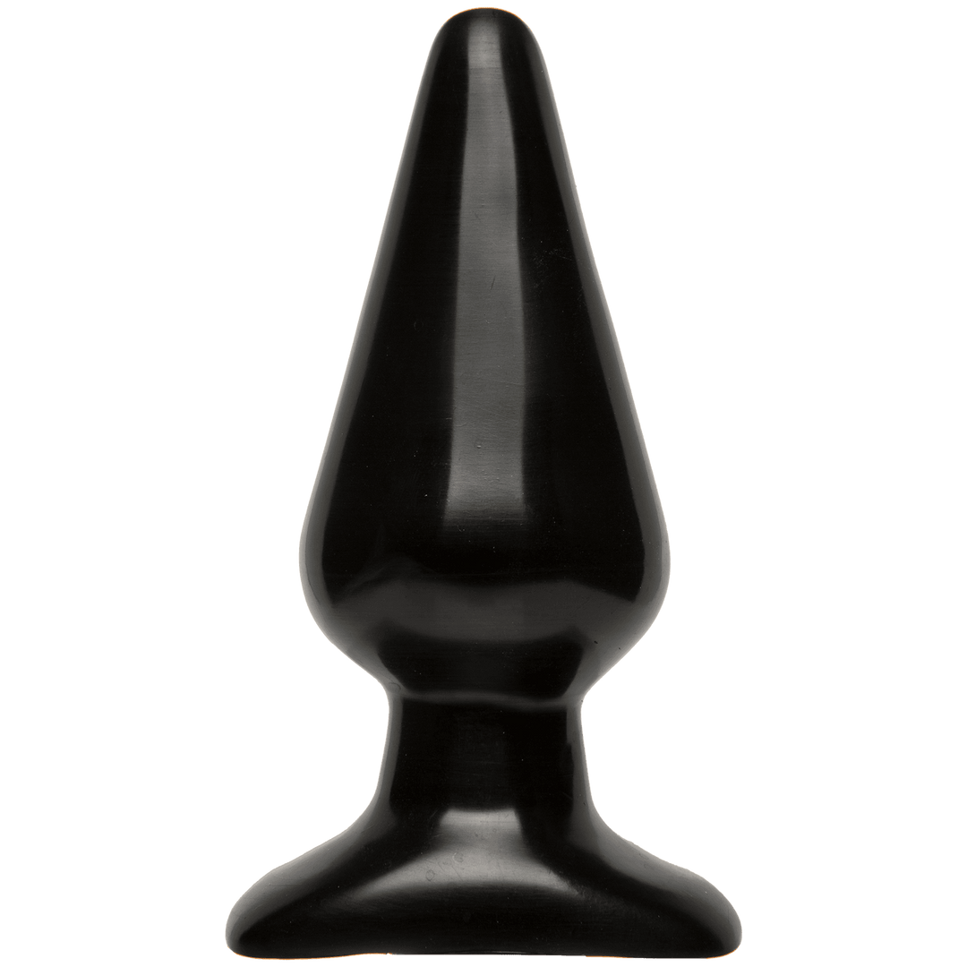 Classic Butt Plug Smooth - Large - Black - The Dildo Hub