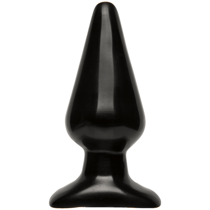 Classic Butt Plug Smooth - Large - Black - The Dildo Hub