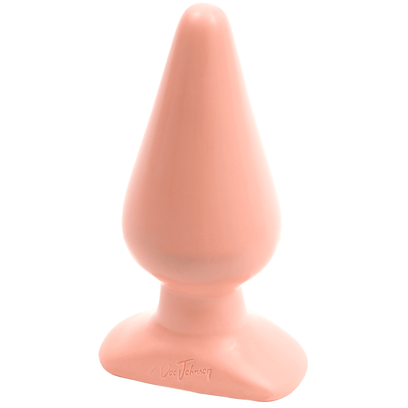 Classic Butt Plug Smooth - Large - White - The Dildo Hub