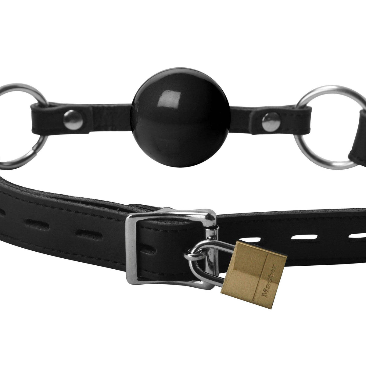 Classic Locking Silicone Ball Gag - Black - The Dildo Hub