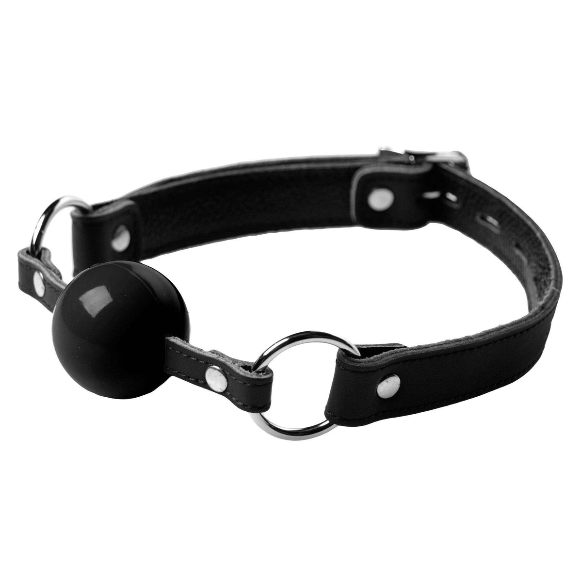 Classic Locking Silicone Ball Gag - Black - The Dildo Hub