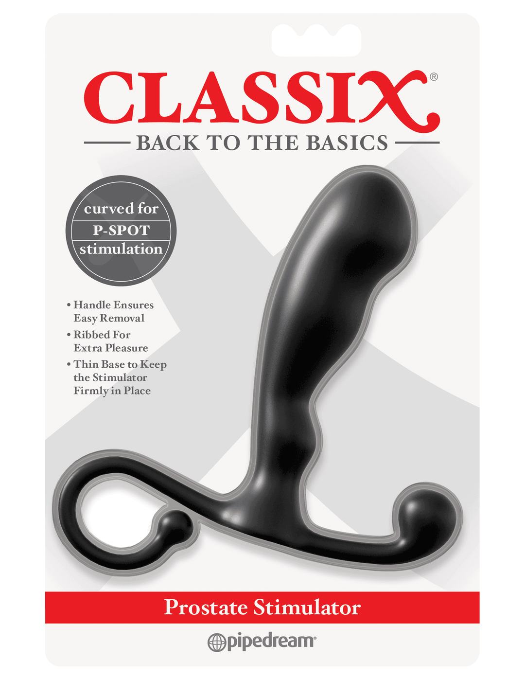 Classix Prostate Stimulator In Black | Pipedream - The Dildo Hub