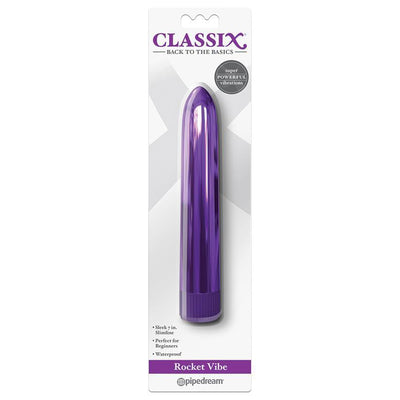 Classix Slimline Purple Rocket Vibe Vibrator - 7 Inches | Pipedream - The Dildo Hub