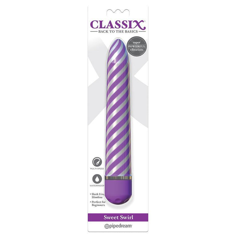 Classix Sweet Swirl Vibrator - Purple - The Dildo Hub