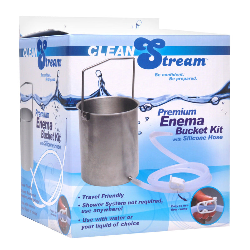 CleanStream Premium Enema Bucket Kit with Silicone Hose - The Dildo Hub