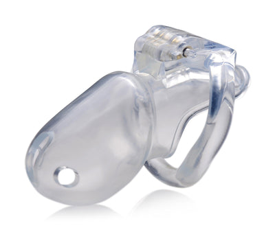 Clear Captor Chastity Cage - Large - The Dildo Hub