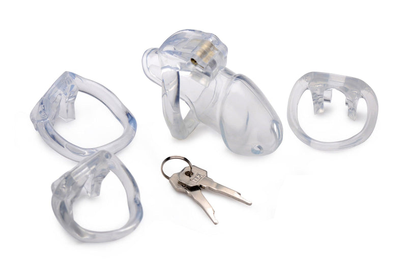 Clear Captor Chastity Cage - Medium - The Dildo Hub